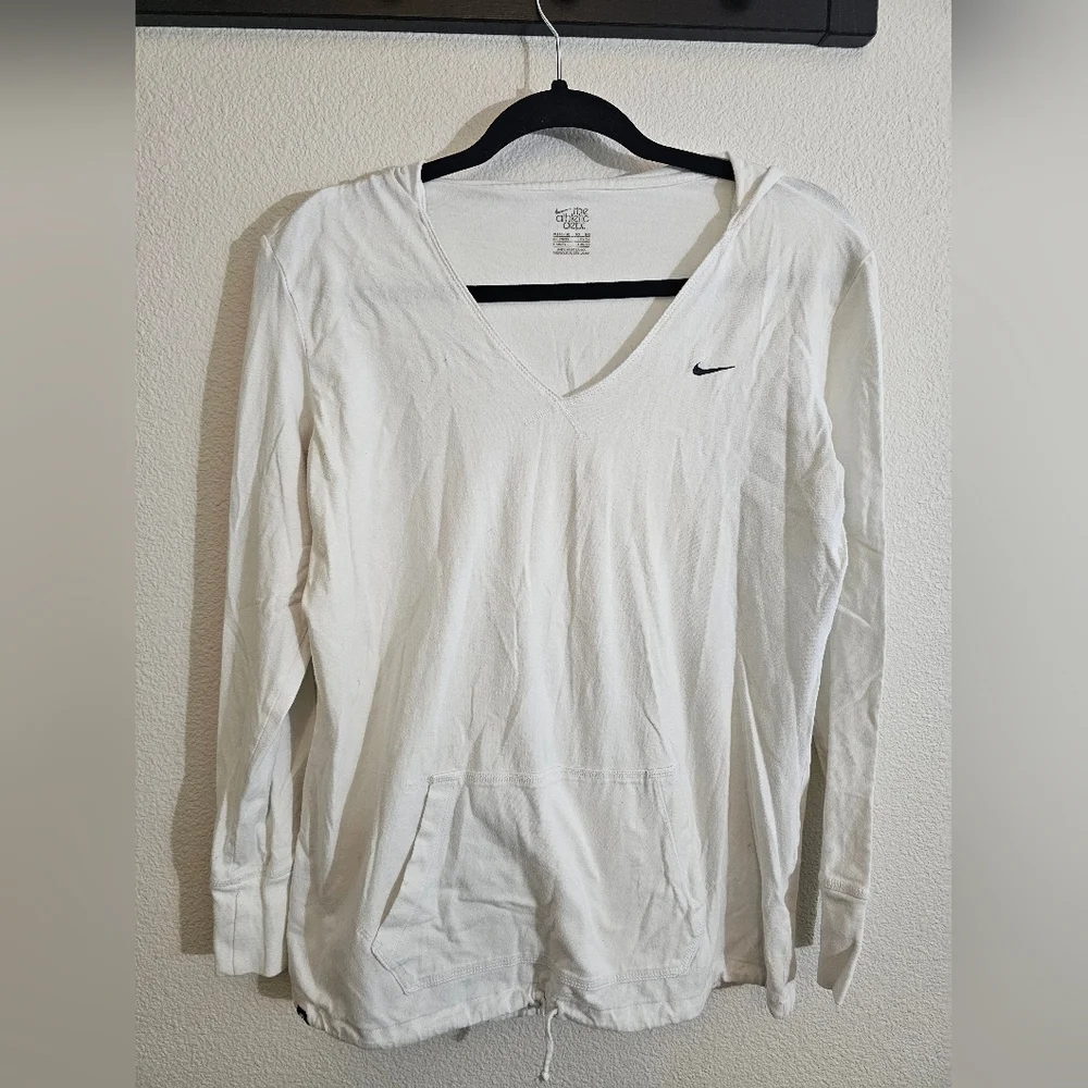 Nike Women's White Long Sleeve Top